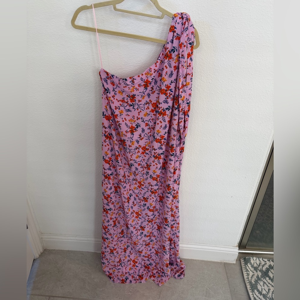 BuddyLove floral one shoulder maxi dress